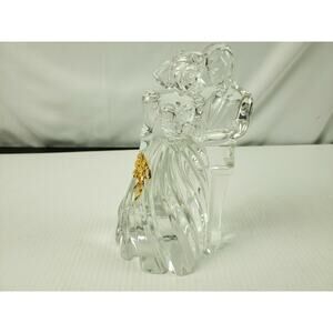 Lenox Fine Crystal Man & Woman with gold highlight